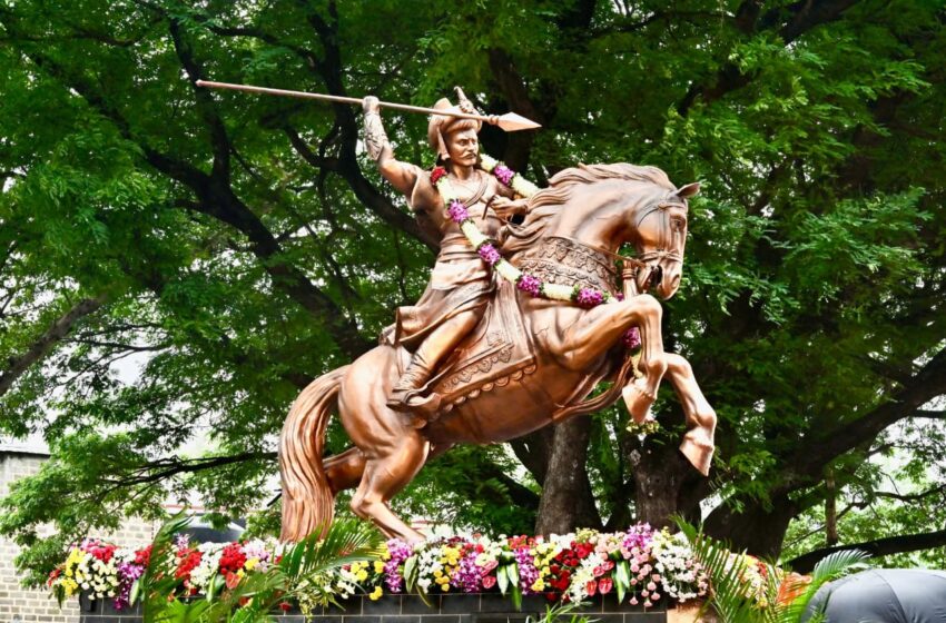  थोरले बाजीराव पेशवे यांचा अश्वारूढ पुतळा राष्ट्रीय संरक्षण अकादमीत