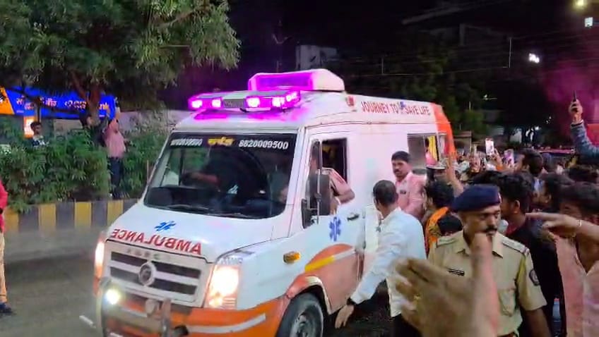  मनोज जरांगे पाटील उपचारासाठी छ. संभाजीनगरात दाखल