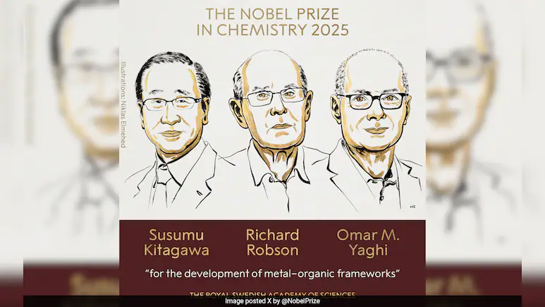  Nobel 2025 –रसायनशास्त्रासाठीचे पुरस्कार जाहीर