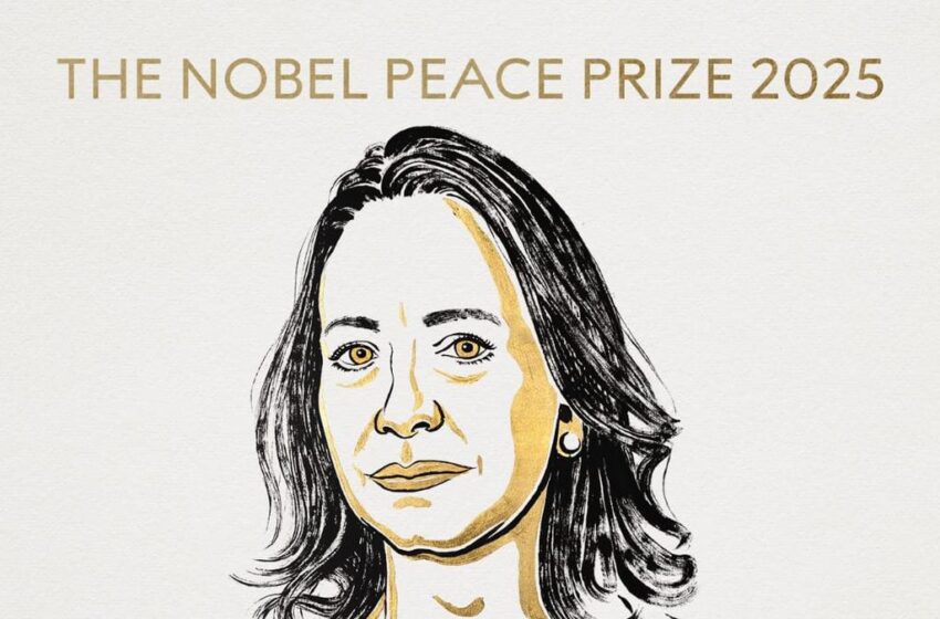 Nobel Peace Prize 2025 – व्हेनेझुएलाच्या कोरीना यांना जाहीर