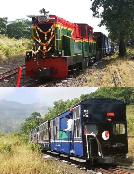  पावासाळ्यात बंद असलेली माथेरानची मिनी ट्रेन आजपासून पुन्हा सुरु….