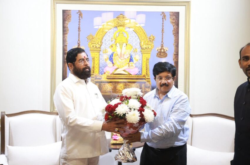  आनंदराज आंबेडकर यांनी घेतली उपमुख्यमंत्री एकनाथ शिंदे यांची भेट