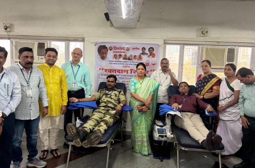  टाटा रुग्णालय येथील रक्तदान शिबिराला उस्फूर्त प्रतिसाद