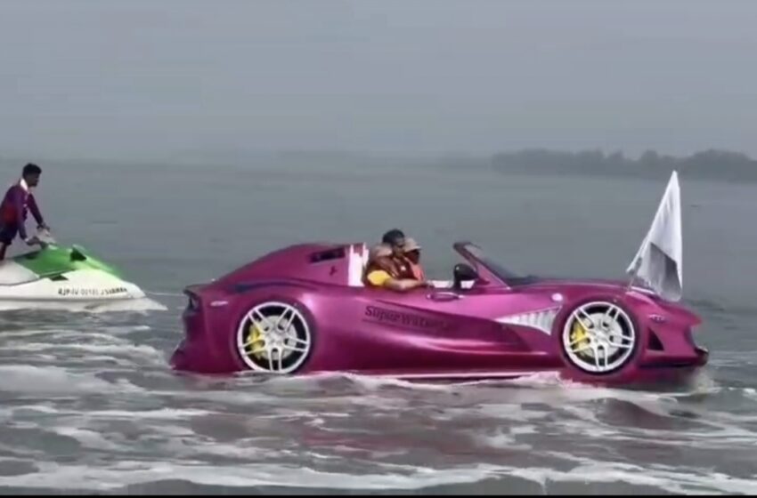  पाण्यावर चालणाऱ्या कारचे झाले लोकार्पण…..