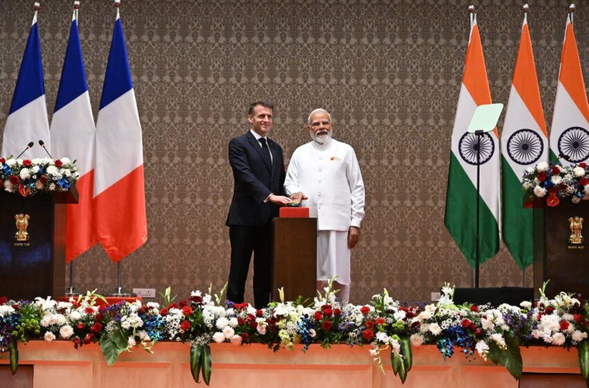  भारत-फ्रान्स संबंधांना ‘स्पेशल ग्लोबल स्ट्रॅटेजिक पार्टनरशिप’चा दर्जा