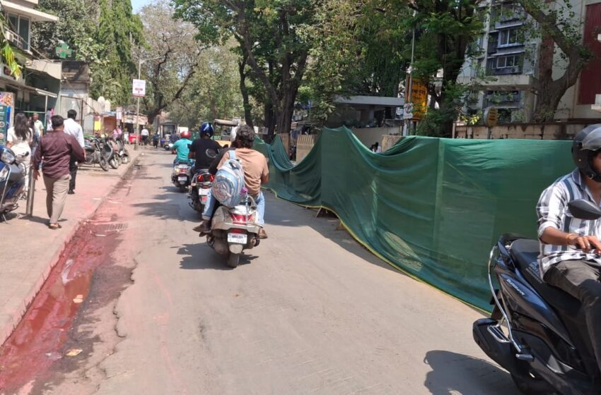  काळाचौकी येथे खोदलेल्या रस्त्यामुळे अपघातात वाढ