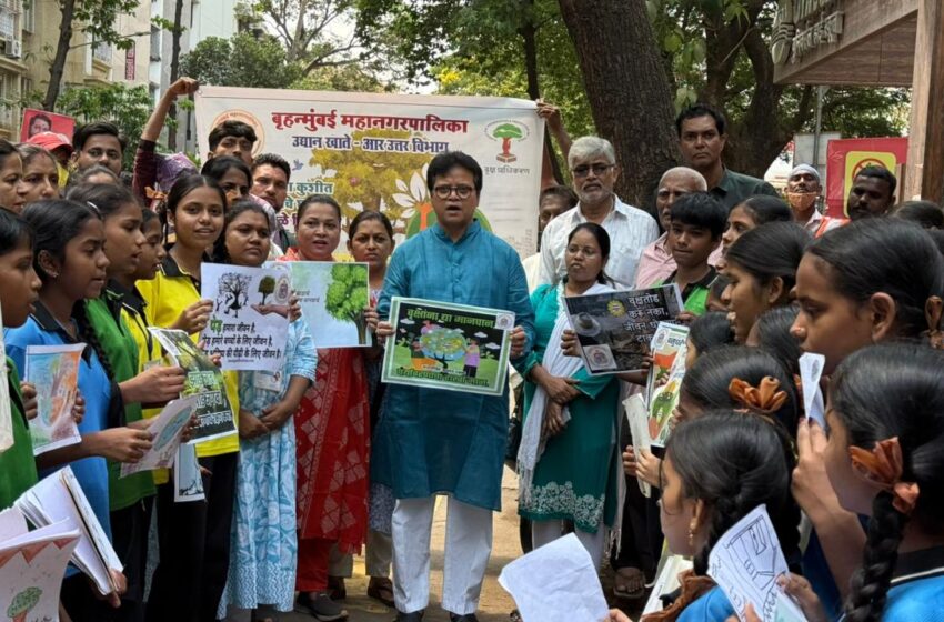  उपमहापौर संजय घाडी यांच्या हस्ते ‘वृक्ष संजीवनी’ अभियानाचा झाला शुभारंभ