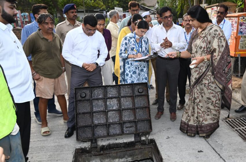  कामातील गुणवत्तेत तफावत न होवू देता नालेस्वच्छतेचा वेग वाढवामहापौर श्रीमती रितू तावडे