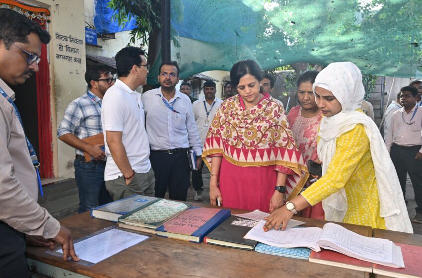  महापालिका आयुक्त अश्विनी भिडे यांनी केली ए, सी आणि डी भागातील परिसराची पाहणी